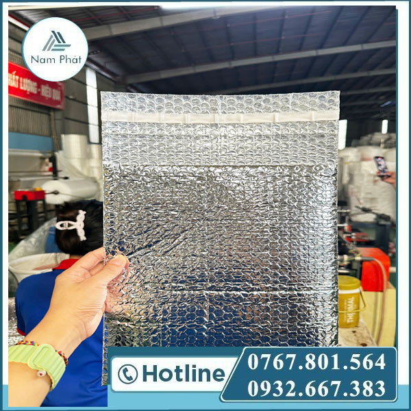 Túi Niêm Phong Chống Sốc 1 Mặt Bạc